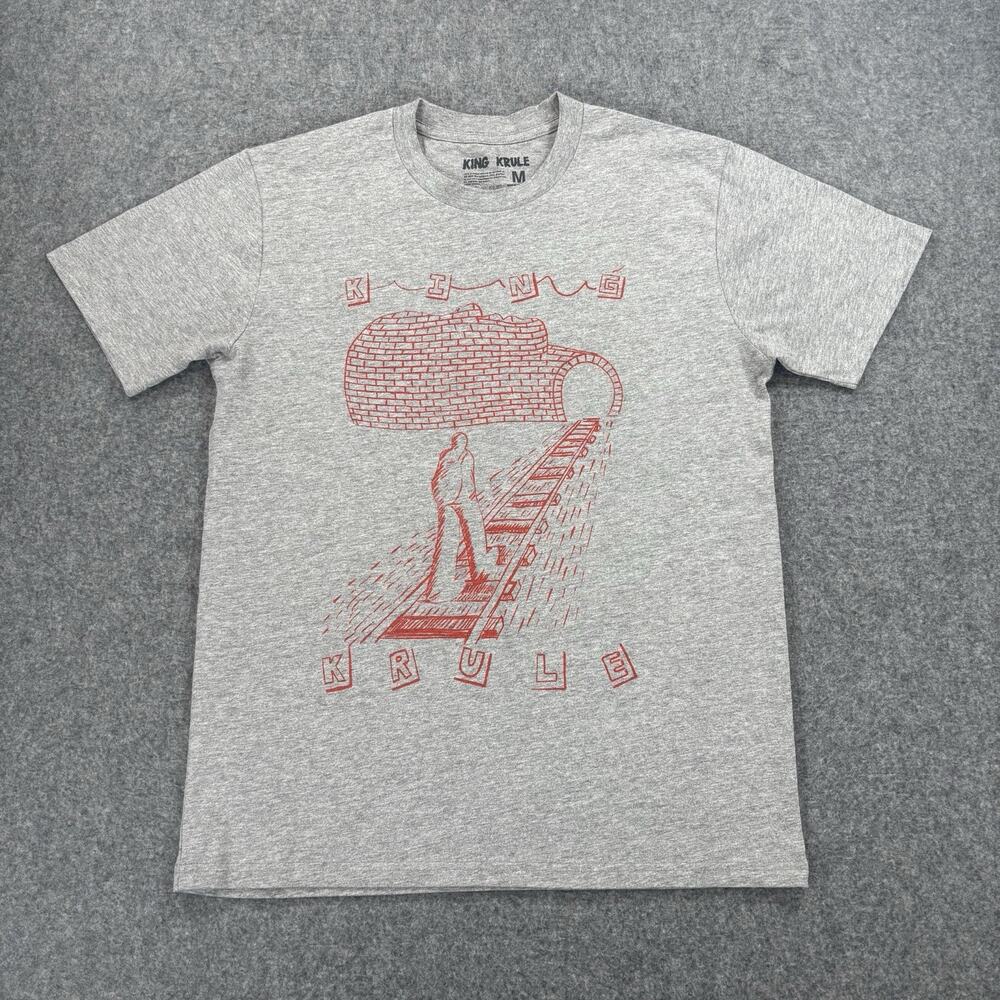 King Krule Men's Medium Space Heavy Tour T-Shirt Grey Graphic Band Concert Tee